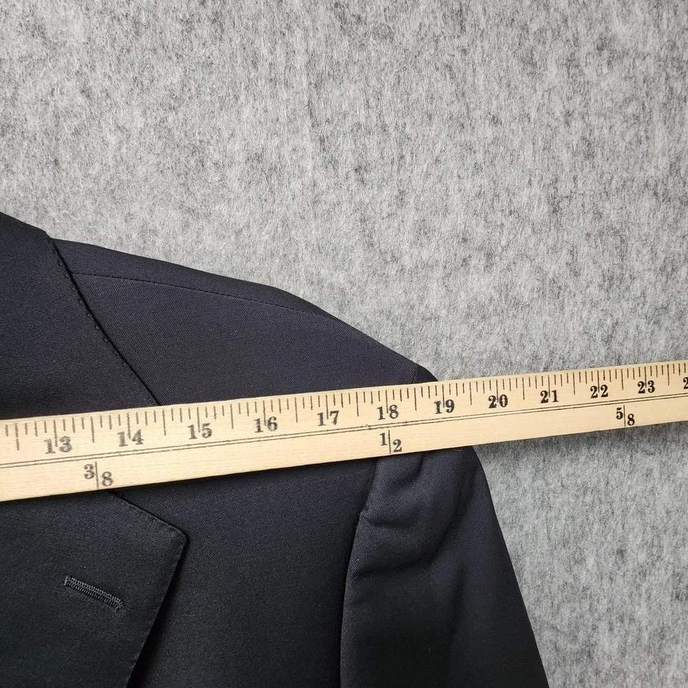 Ermenegildo Zegna Blazer Mens EU 50R (US 40R) Dark Blue Wool Made in Switzerland